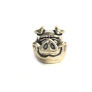 Vintage Silvery Piggy Umbrella DIY Boar Bracelet Accessories White Pig Brass Beads Key <b>Ring</b> Lanyard Pendants Metal <b>Spinners</b> - Product Image 5