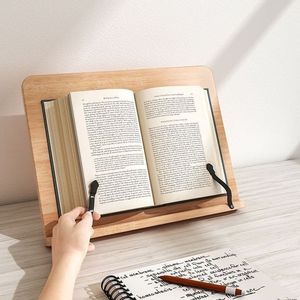 Soporte de lectura con péptidos Xi, estantería de escritorio de tablero artificial de nogal medio para práctica de caligrafía para niños - Product Image 3