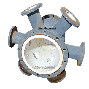 Tubo di rivestimento in ceramica allumina con piccola perdita di usura per gomito rivestito - Product Image 5