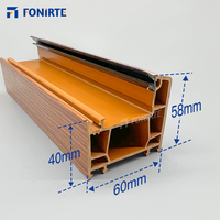 FONIRTE, fabricant chinois, conception OEM, profilés de portes et fenêtres extérieures en PVC extrudé de 60 mm, garantie à vie, écologiques, durables