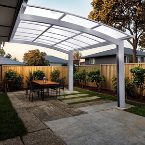 Abri d'<span class=keywords><strong>auto</strong></span> imperméable en métal enduit de PVC Cadre en fibre de verre durable Tente de <span class=keywords><strong>garage</strong></span> Voitures pliables de luxe Pergola extérieure Patio PC Sail - Product Image 2