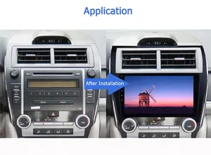 9นิ้ว2.5D หน้าจอ Android 10เครื่องเล่นวิทยุในรถยนต์ระบบนำทางด้วยเสียงระบบ DVR สำหรับ Toyota Camry US 2012 - 2014
