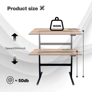 Suministro de fábrica Sit Stand Desk Motor Silla de escritorio Escritorio eléctrico ergonómico Altura ajustable