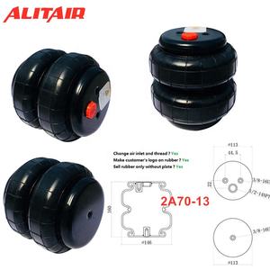 ชุดระบบกันสะเทือนแบบถุงลมสำหรับโรงงาน รุ่น 3S2300F/3S2300/3H2300/3B2300 ถุงลม <span class=keywords><strong>3</strong></span> ชั้น พร้อมหน้าแปลนอะลูมิเนียม - Product Image 6