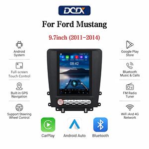 Pour <span class=keywords><strong>Ford</strong></span> <span class=keywords><strong>Mustang</strong></span> 9,7 pouces (2011-2014) Écran vertical Tesla, autoradio avec Android Auto et CarPlay sans fil, GPS - Product Image 1