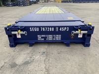 Conteneur de fret industriel de fabrication soignée, conteneur à plateforme pliable de 40 pieds HC pour charges lourdes