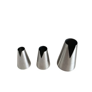 Stainless Steel V-Shaped Piping Tip Set For Cake Decorating And Cookie Making 3 Sizes Included - Product Image 5