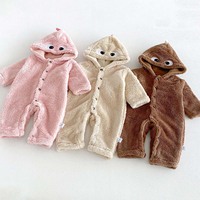 Combinaison à capuche mignonne en forme de dinosaure pour bébé, tenue unisexe à manches longues pour l'automne et l'hiver