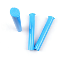 Vente en gros de tubes en plastique noir de forme cylindrique, résistants aux enfants, de 19 mm de diamètre x 116 mm de hauteur (4,5 pouces), pour contenir des médicaments