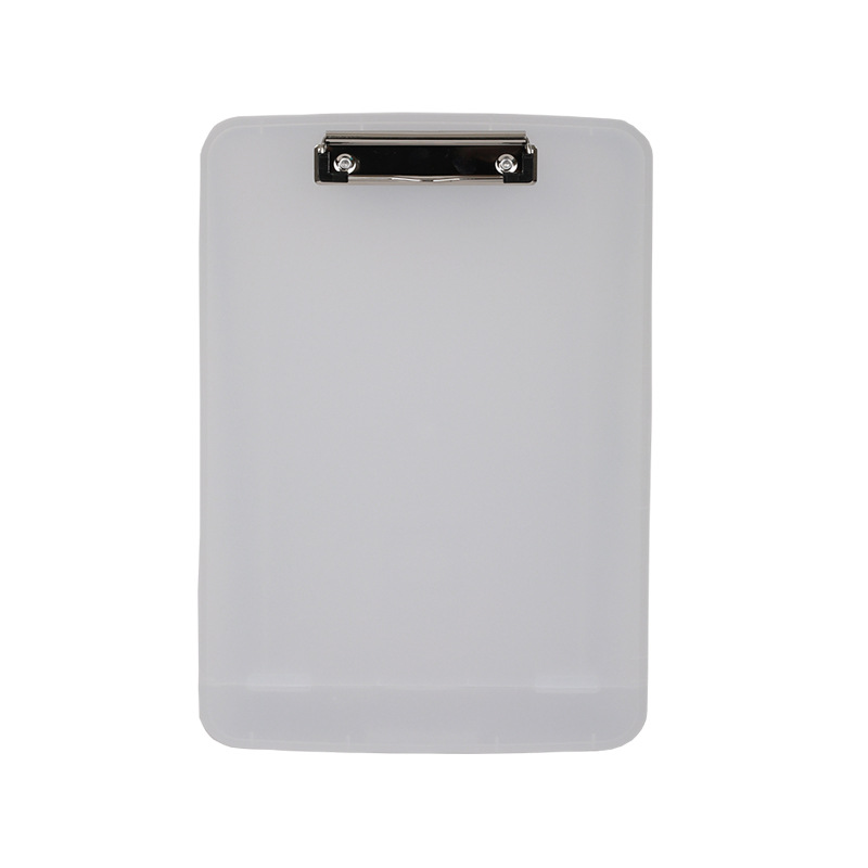 Nursing pockets plastic storage clipboard office stationery White-transparent