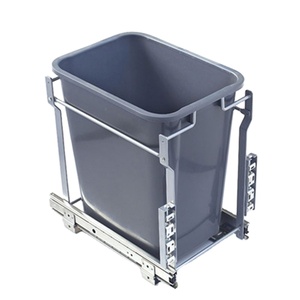 Tkk Armoire de rangement de cuisine personnalisée Pp Poubelle intégrée Poubelle à usage domestique Tiroir d'évier intégré - Product Image 1