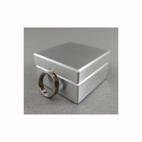 Boîtier d'emballage en métal de boîte à anneau rond personnalisable OEM recyclable usiné en acier inoxydable CNC