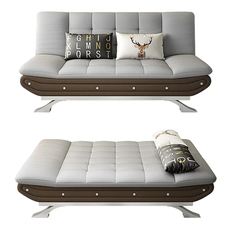 Sofás plegables de tela ajustable, muebles populares de estilo moderno para sala de estar