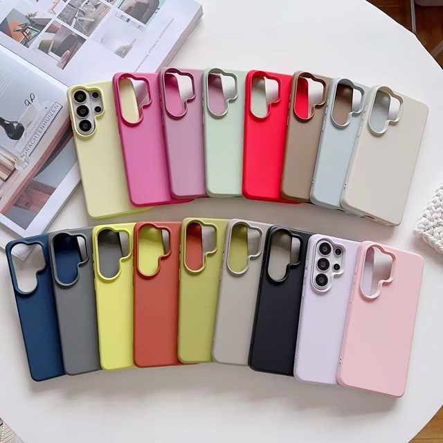 Popular Candy Color Silicone TPU Soft Protective Cover Mobile Phone Case for Samsung Galaxy S26 S25 Ultra A17 A36 A56 A57 A18
