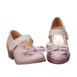 Zapatos de Tacón Alto para Niñas, Elegantes y Brillantes con Lazo, Ideales para Fiestas y Bodas, Venta al Por Mayor - Product Image 1