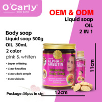 Savon Liquide Corporel Éclaircissant OEM au Collagène Bio, Alpha 3 Arbutine, Extrait de Réglisse et Acide Hyaluronique, Glycérine