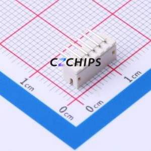 WAFER-ZH1.5-6PWZ Wire-to-Board Pin Header Bent Lead Through Hole,P=1.5mm Connector 1x6P 1.5mm Right Angle Insert ZH - Product Image 2