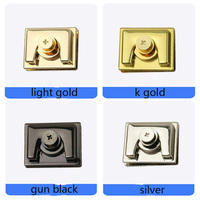 Accessoires de quincaillerie pour sac à main Deepeel AL170, alliage de zinc, serrure carrée décorative, serrure à mortaise, serrures à interrupteur