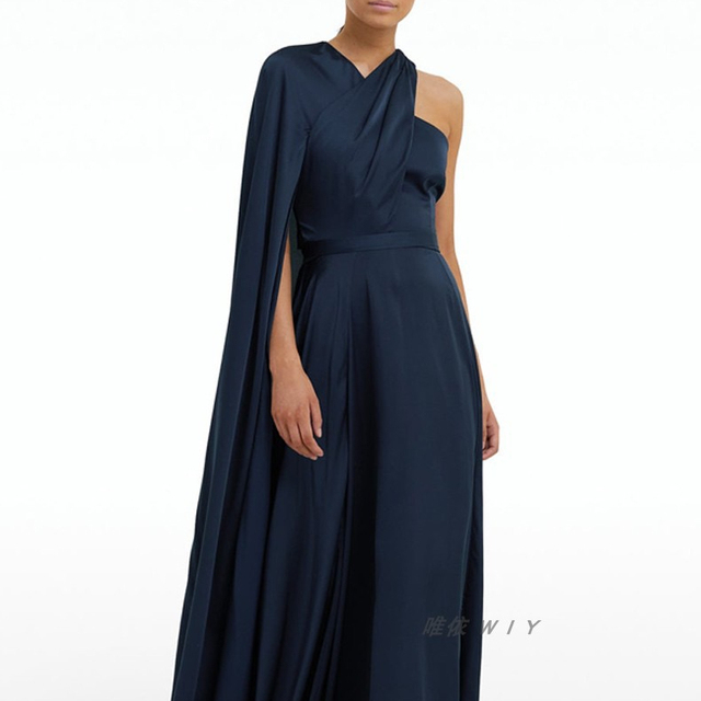 2023 New Evening Gown Long High-end Atmosphere Walking Red Carpet Senior Sense Single Sleeve Annual Party Dress