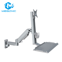 Support mural pour moniteur de machine CNC en aluminium robuste Meisonic M8-WA02KB-X-DK avec capacité de charge de 10 kg - Nouveau stock