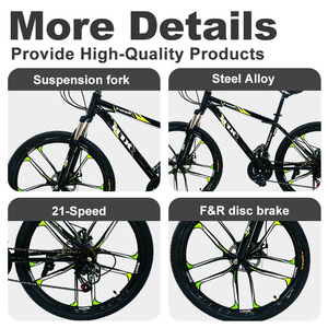 Vélo de montagne pliable 21 vitesses en gros – <span class=keywords><strong>VTT</strong></span> 26/24 pouces pour adultes et hommes - Product Image 2