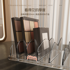 Organizador de maquillaje de acrílico transparente 4 en 1, caja de almacenamiento para paleta de sombras de ojos, soporte para cosméticos para uso en cajones - Product Image 4