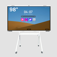 Tableau blanc interactif intelligent pour salle de réunion, éducation, classe, écran tactile LCD de 65/75/85/86/98 pouces