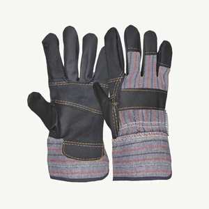 Guantes de Trabajo de Cuero con Textura Granulada, Resistentes a la Abrasión, con Puntas de Dedos Antideslizantes, Guantes de Seguridad de Uso General - Product Image 5