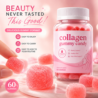 Gummies de Collagène Marque Blanche 60 Unités – Bonbons Gommeux au Collagène pour la Beauté, Soutien Peau, Cheveux et Ongles Sains – Vente en Gros OEM