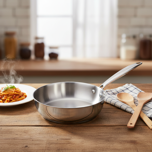 عرض رائع مقبض مريح متين مجموعة كاملة الحجم شعار قابل للتخصيص ثلاثي رقائق الفولاذ المقاوم للصدأ للمطابخ - Product Image 1