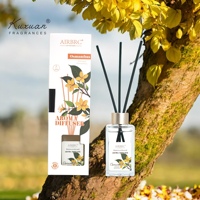 Diffuseur de parfum sans flamme 120 ml, coffret cadeau spécial avec bouteille en verre, décoration d'intérieur, l'air est frais et désodorisé