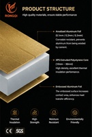 Panneau de chauffage au sol en aluminium gaufré XPS, moderne, ignifuge, isolant thermique et durable