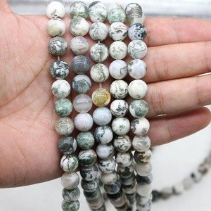 Cuentas sueltas de ágata natural, ágata redonda con forma de árbol para la fabricación de pulseras, venta al por mayor, origen Yiwu, primavera 2023 - Product Image 4