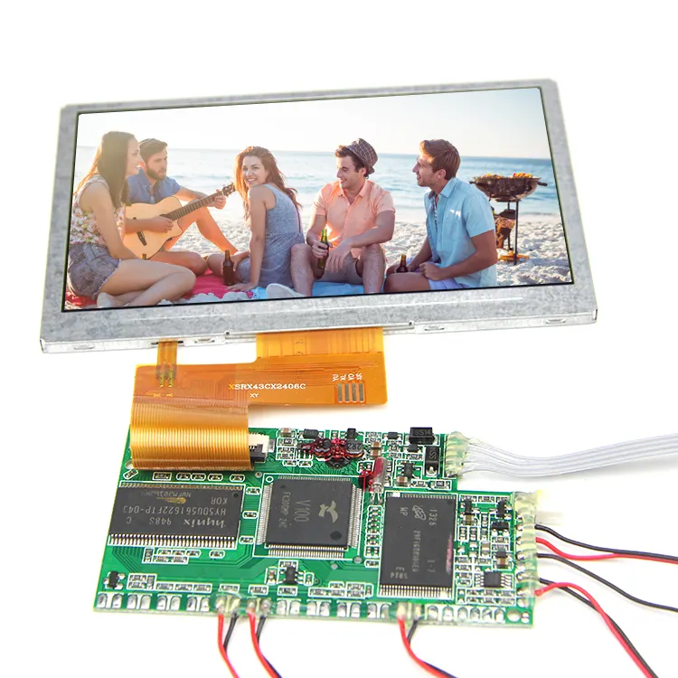 Micro usb 4.3 de alta resolução, 7 10 polegadas tft tela digital 1920x1080 hd pcba vídeo lcd módulo brochure