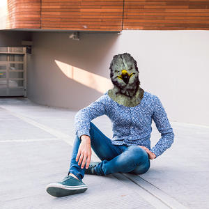 Máscara de Cabeza de Zorro con Boca Móvil para Disfraz de Halloween, Máscara de Animal de Piel Artificial de Tigre, <span class=keywords><strong>Husky</strong></span>, Águila, Orangután, Disfraces de Halloween para Fiesta - Product Image 3