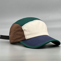 Gorra de Béisbol Deportiva con Logotipo Bordado Personalizado, 5 Paneles, para Hombre, Al Por Mayor, de Lona, Gorra Hip-Hop Original