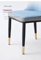 Chaise de salle à manger de luxe scandinave, dossier minimaliste italien, structure en bois, assise en tissu, durable, moderne, pour la maison, le salon, l'hôtel