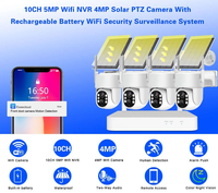 Kit de caméra CCTV sans fil EseeCloud 4CH 4MP WiFi NVR avec stockage sur disque dur H.265, détection de mouvement et vision nocturne