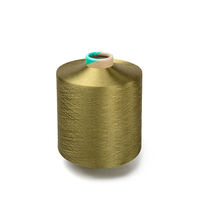 Fil de microfibre 100% polyester DTY 150D/144F SIM TBR teint en masse pour broderie, provenant de Chine