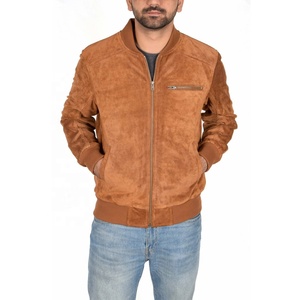 เสื้อแจ็คเก็ตหนังแกะบุขนหนานุ่มสำหรับผู้ชาย ยี่ห้อ PIHA SPORTS รุ่น Biker Vintage สีน้ำตาล ดีไซน์แบบ Bomber กันน้ำ กันลม เหมาะสำหรับฤดูหนาว - Product Image 3