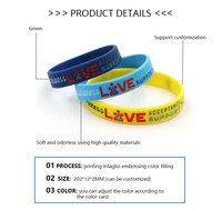 Bracelet en silicone segmenté pour impression par sublimation, bracelet religieux en silicone, bracelets promotionnels sportifs arc-en-ciel