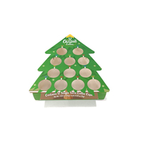 Emballage d'affichage en forme d'arbre de Noël personnalisé de haute qualité Portable nouvelle boîte-cadeau créative de café en carton pour Noël