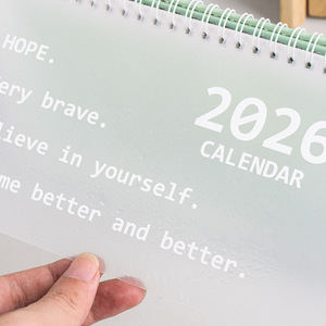 <strong>2026</strong> <strong>New</strong>-Style Desk Calendar Waterproof Spiral-Bound Korean-Style Minimalist Desk Calendar - Product Image 4