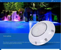 Lumière LED murale en PVC pour piscine, grande lumière LED extérieure étanche 12V IP68, télécommande colorée, lumière LED sous-marine pour piscine