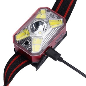 Headlamp Led Rechargeable 1200Mh With <b>Dimmer</b> For Fishing Camping Hiking Waterproof Aluminum Alloy Body - Product Image 2