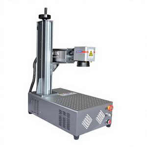 Máquina de Marcado Láser de Fibra para Collares Metálicos Todo en Uno Mejorada, Alta Precisión, Enfriamiento por Aire, Compatible con DXF/PLT/BMP/AI, Alta Calidad - Product Image 1