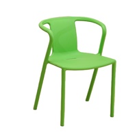 Fauteuil moderne de style Ming en plastique PP moulé intégré, coloré, épaissi, de haute qualité, confortable et élégant, chaise de salle à manger