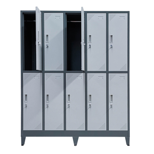 Armoire casier métallique, mobilier commercial, casier extérieur en métal pour école, casier de rangement 9, 12, 15, 18, 24 portes, casier de gym à vendre - Product Image 3