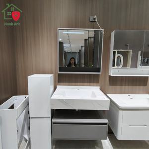 Meuble de salle de bain simplifié, meuble mural de salle de bain, meuble latéral à un seul tiroir - Product Image 3