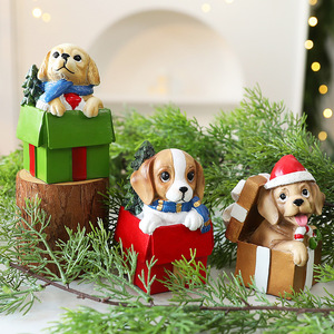 DIY Resin Ornaments <strong>Gift</strong> Pack New Scene Layout Puppy <strong>Christmas</strong> Decorations Window Display Ornaments Factory <strong>Wholesale</strong> - Product Image 3